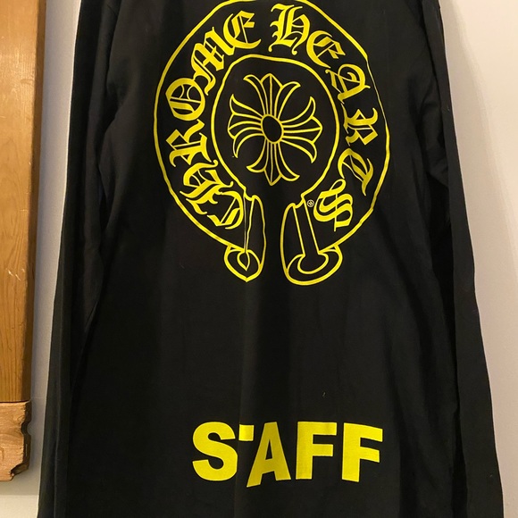 Chrome Hearts Black Long Sleeve Staff Only Rare Graphic Tee Never Worn - Picture 3 of 10